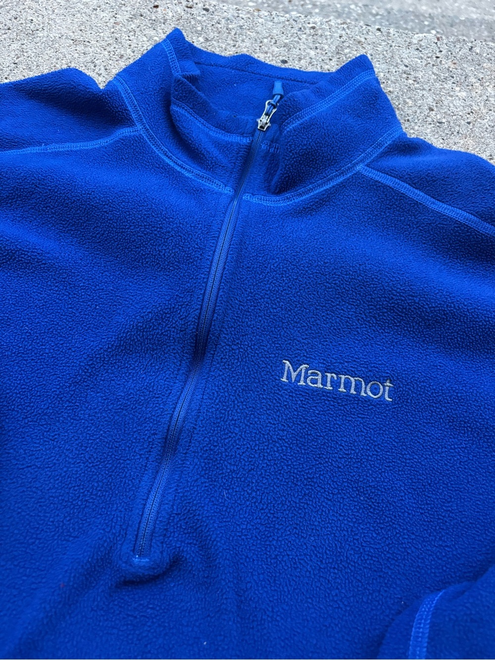Marmot Men’s Polartec Fleece 1/2 Zip – Size Large – Royal Blue